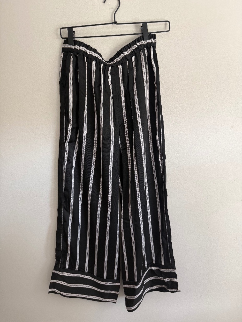 Kate Spade Madison Ave Striped Wide Leg Cropped Pants Size 4